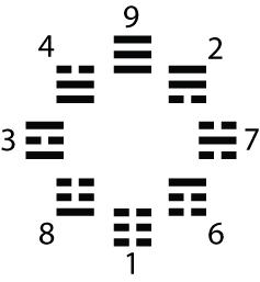 Before Heaven with Luoshu Numbers